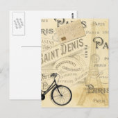 Modern  Frans collage Briefkaart (Voorkant / Achterkant)