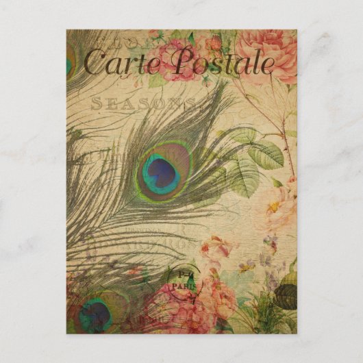 Modern  Frans collage Briefkaart (Voorkant)