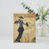 Modern  Frans collage Briefkaart (Staand voorkant)