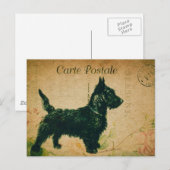 Modern Frans collage Briefkaart (Voorkant / Achterkant)