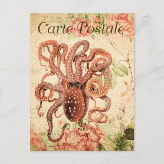 Modern Frans collage Briefkaart (Voorkant)