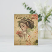 Modern Frans collage Briefkaart (Staand voorkant)