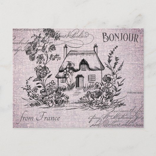 Modern  Frans landhuis Briefkaart (Voorkant)