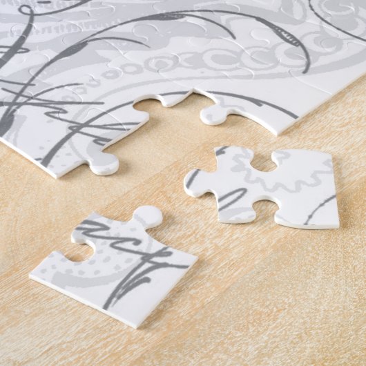 MODERN  FRANS QUEEN BEE PUZZLE LEGPUZZEL (Zijkant)