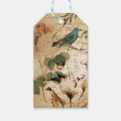 Modern  Frans Scripts vogelbotanisch Cadeaulabel (Voorkant)