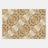 Modern Frans Scripts vogelbotanisch Inpakpapier Vel (Voorkant 3)