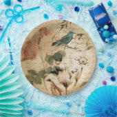 Modern  Frans Scripts vogelbotanisch Papieren Bordje (Feest)