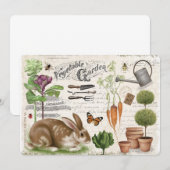 Modern  Frans tuinkonijn Kaart (Voorkant / Achterkant)