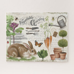 Modern  Frans tuinkonijn Legpuzzel