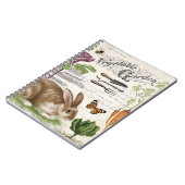 Modern  Frans tuinkonijn Notitieboek (Linkerzijde)
