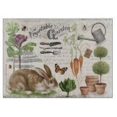 Modern  Frans tuinkonijn Snijplank (Voorkant)