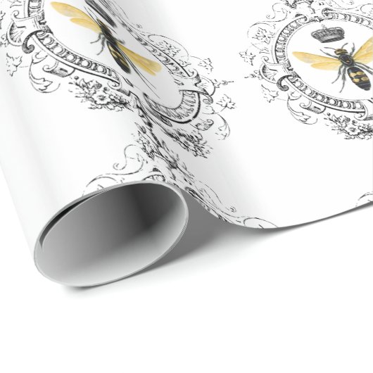 MODERN  franse koningin Cadeaupapier (Rol Hoek)