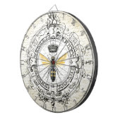 MODERN  franse koningin Dartbord (Voorkant Rechts)