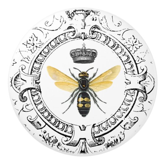 MODERN  franse koningin Keramische Knop (Voorkant)