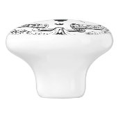 MODERN  franse koningin Keramische Knop (Zijkant)