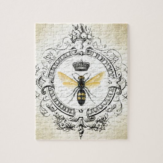 MODERN franse koningin Legpuzzel (Verticaal)