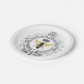 MODERN franse koningin Papieren Bordje (Gekanteld)