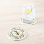 MODERN  franse koningin Zandsteen Onderzetter (Zijkant)