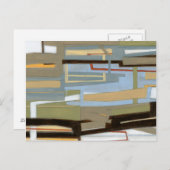 Modern Free Expression Painting by Norman Wyatt Briefkaart (Voorkant / Achterkant)