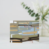 Modern Free Expression Painting by Norman Wyatt Briefkaart (Staand voorkant)