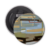 Modern Free Expression Painting by Norman Wyatt Button Flesopener (Voorkant)