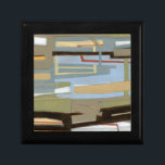 Modern Free Expression Painting by Norman Wyatt Cadeaudoosje<br><div class="desc">A moderne free expressie painting by Norman Wyatt Jr,  it features interlocking lines that form tight links of color. Perfect as a personal purchase or as a gift for someone who enjoys free expressie paintings.</div>