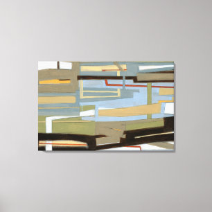 Modern Free Expression Painting by Norman Wyatt Canvas Afdruk