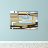 Modern Free Expression Painting by Norman Wyatt Canvas Afdruk (Insitu (Houten vloer))