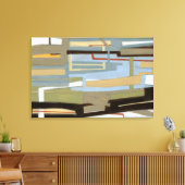 Modern Free Expression Painting by Norman Wyatt Canvas Afdruk (Insitu (Woonkamer))