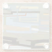 Modern Free Expression Painting by Norman Wyatt Glazen Onderzetter (Achterkant)