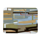 Modern Free Expression Painting by Norman Wyatt Magneet (Horizontaal)