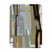 Modern Free Expression Painting by Norman Wyatt Magneet (Verticaal)