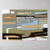 Modern Free Expression Painting by Norman Wyatt Poster (Voorkant)