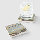 Modern Free Expression Painting by Norman Wyatt Stenen Onderzetter (Zijkant)