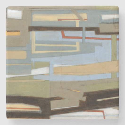 Modern Free Expression Painting by Norman Wyatt Stenen Onderzetter (Voorkant)