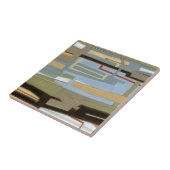 Modern Free Expression Painting by Norman Wyatt Tegeltje (Zijkant)