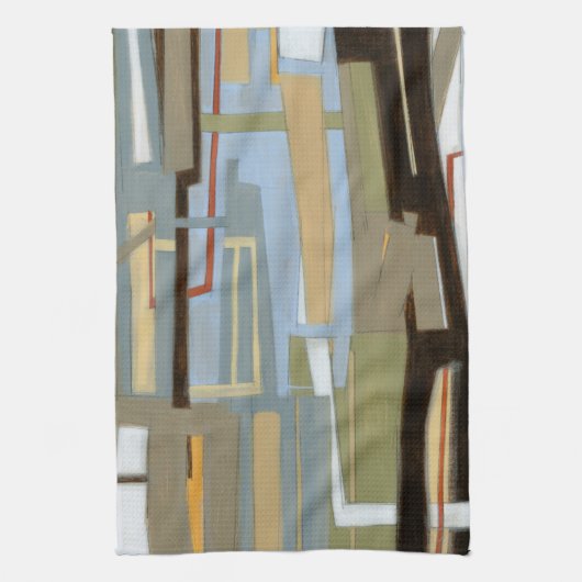 Modern Free Expression Painting by Norman Wyatt Theedoek (Verticaal)