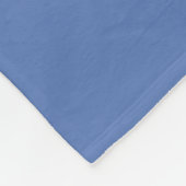 Modern Frenchie Custom Blue en roze Fleece Deken (Hoek)