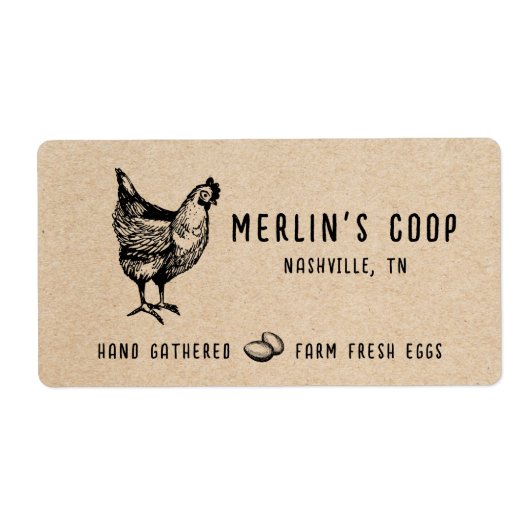 Modern Fresh Eggs  - Egg Carton Label (Voorkant)