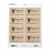 Modern Fresh Eggs  - Egg Carton Label (Full Sheet)