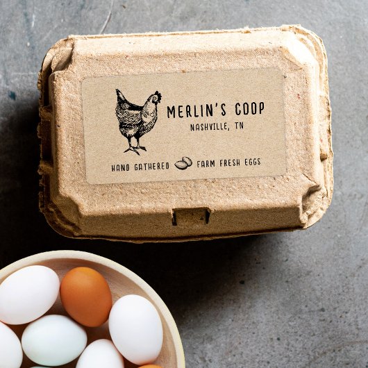 Modern Fresh Eggs  - Egg Carton Label