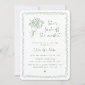 Modern Fresh off the Market Vrijgezellenfeest Boer Kaart (Voorkant)