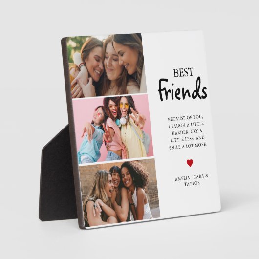 Modern Friend Collage Photos Simple Fotoplaat (Voorkant)