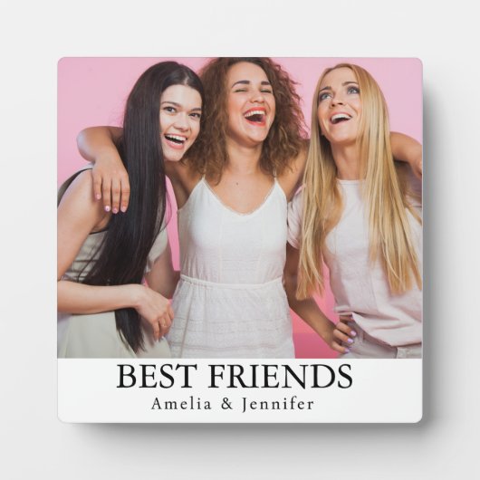 Modern Friend Collage Photos Simple Fotoplaat (Voorkant)