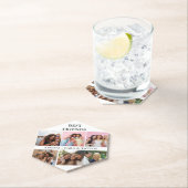 Modern Friend Collage Photos Simple Kartonnen Onderzetters (Insitu)