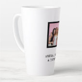 Modern Friend Collage Photos Simple Latte Mok (Linkerhoek)