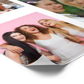 Modern Friend Collage Photos Simple Poster (Hoek)