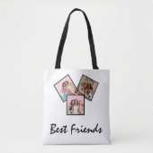 Modern Friend Collage Photos Simple Tote Bag (Voorkant)