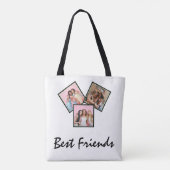Modern Friend Collage Photos Simple Tote Bag (Achterkant)