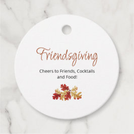 Modern Friendsgiving Herfst Foliage Thanksgiving Bedankjes Labels
